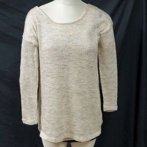 Others Follow Beige Tunic Sweater Size Small